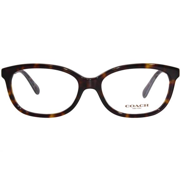 NEW COACH women\'s hc6173 oval eyeglasses in dark tortoise